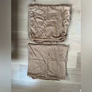 Tan Fringed casaluna pillowcases